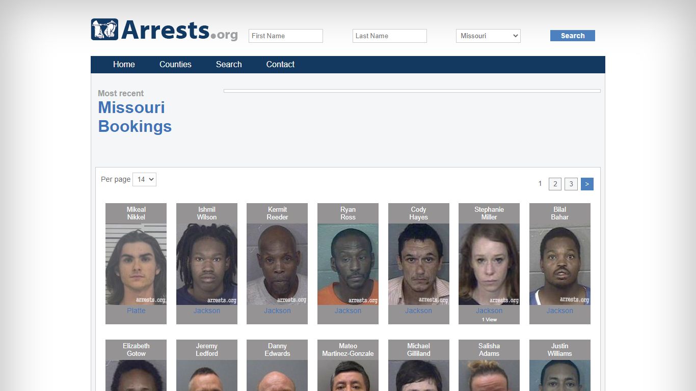 Missouri Arrests and Inmate Search